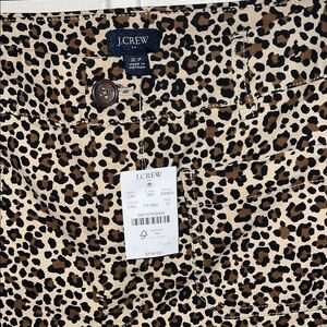 J. Crew Leopard Print Boot Cut Pants